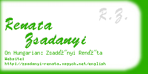 renata zsadanyi business card